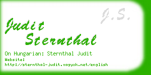 judit sternthal business card